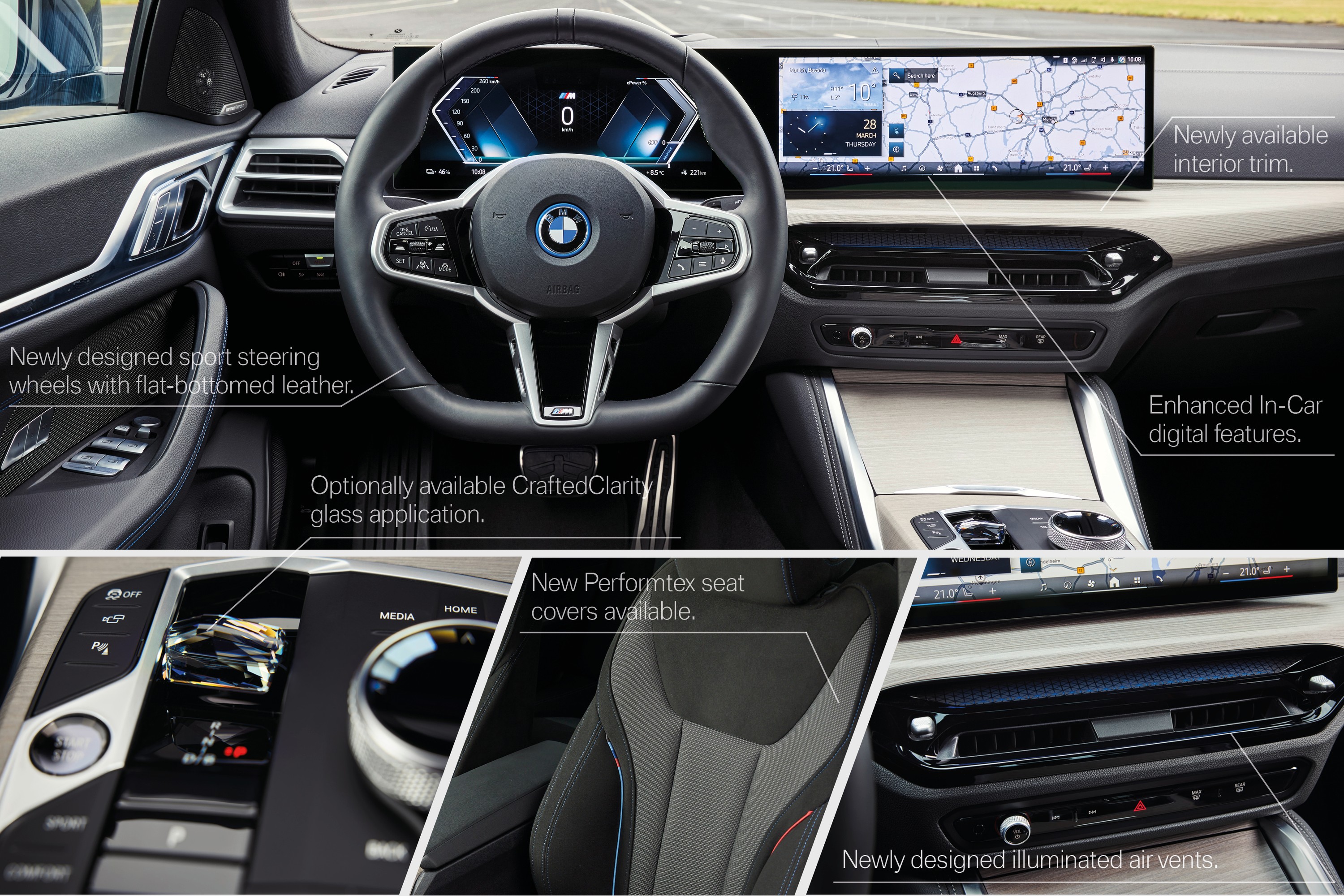 BMW i4 interior P90546713