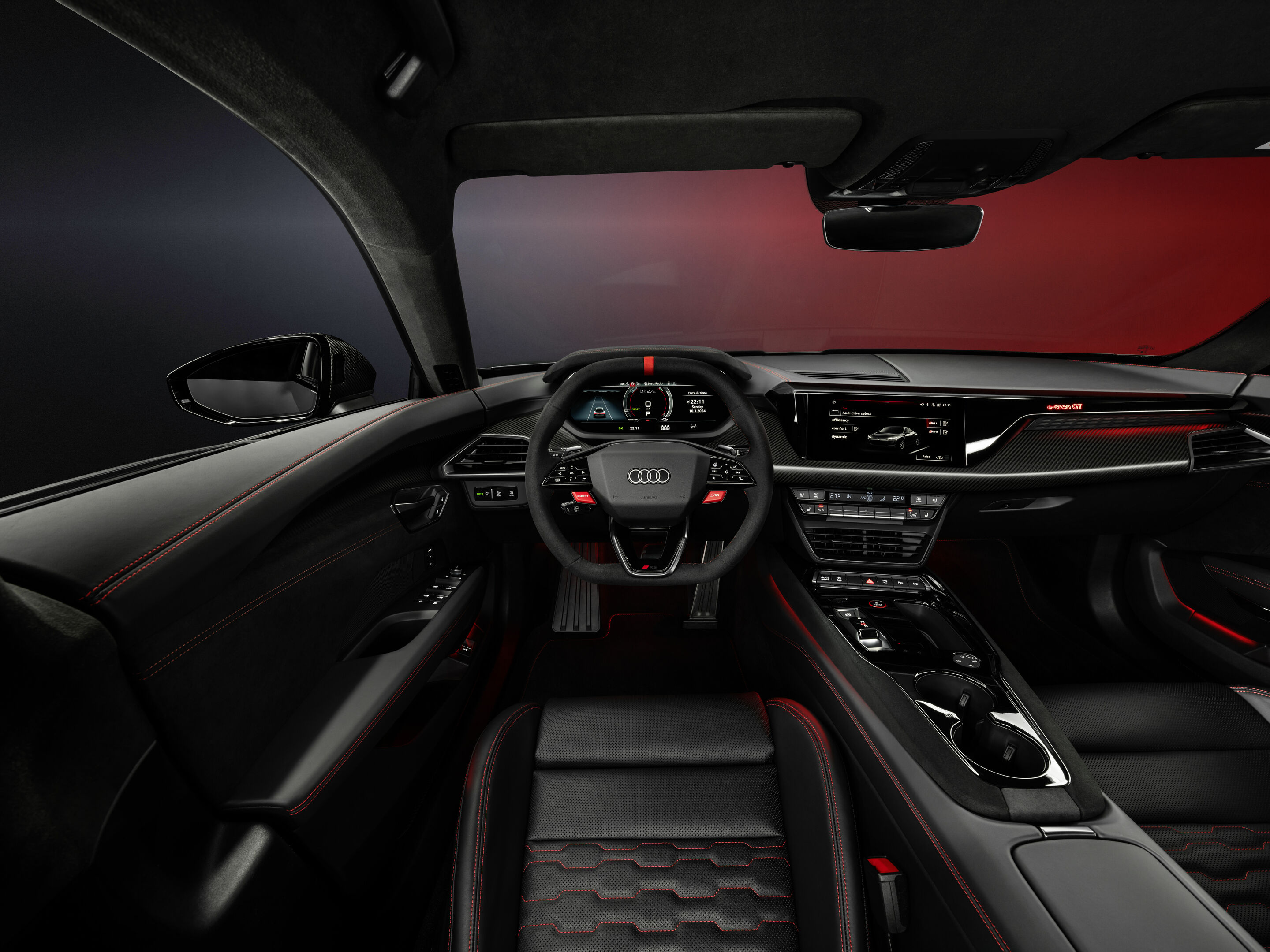 Audi RS e-tron GT interior and cockpit A242582