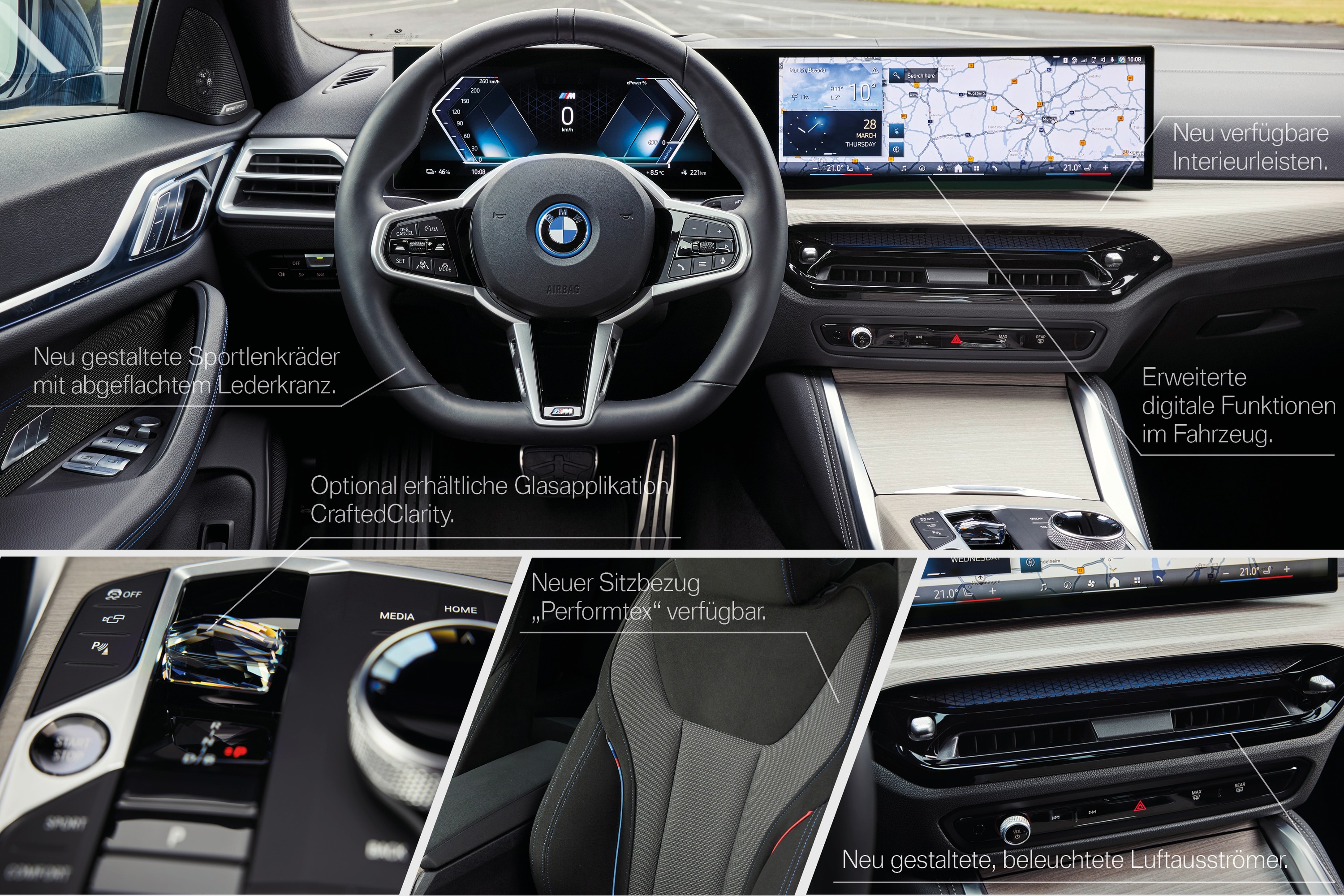 BMW i4 interior P90546712